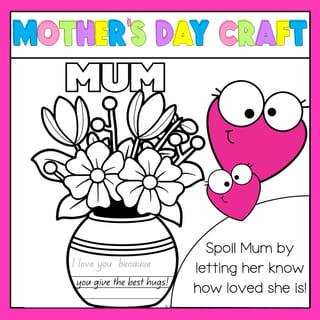 Mother's Day Craft | Flower Vase | Mum | Freebie - image 4 of 4