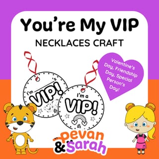 You're My VIP Necklaces | Special Person, Friendship, Buddies Craft Activity - image 1 of 5