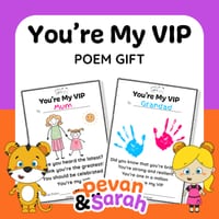 You're My VIP Poem | Easy & Meaningful Gift for Special Person, Mothers Fathers Day - thumbnail 1 of 4