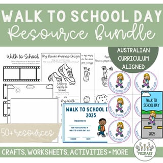 Walk to School Day Road Safety Resource Pack Australian Curriculum Aligned - Lower Primary - image 1 of 4