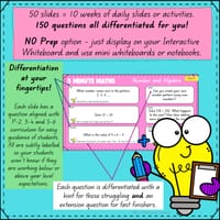 5 Minute Maths: The Ultimate No-Prep Differentiated Tasks & Warm-Ups (P-6) Australian Curriculum V9 - thumbnail 3 of 5
