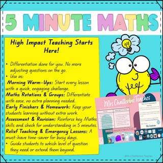 5 Minute Maths: The Ultimate No-Prep Differentiated Tasks & Warm-Ups (P-6) Australian Curriculum V9 - image 5 of 5