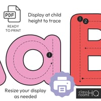 Traceable Alphabet Letters | SPRING GARDEN Classroom Decor | Modern Pastels Theme - thumbnail 3 of 4