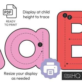 Traceable Alphabet Letters | SPRING GARDEN Classroom Decor | Modern Pastels Theme - image 3 of 4