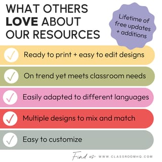 Editable Visual Instruction Posters | SPRING GARDEN Theme | Classroom Routine - image 6 of 6