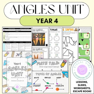 Years 3-6 Differentiated Angles Unit | Growing Bundle | Australian Curriculum Visual Vibe - image 3 of 8
