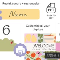 Editable Classroom Supply Labels, Signs & Posters SPRING GARDEN Classroom Decor - thumbnail 3 of 5