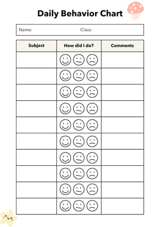 Behavioural Chart - image 1 of 1