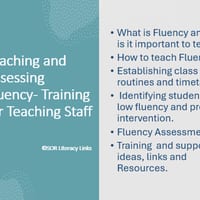 Teaching and Assessing Fluency- Training PowerPoint PDF for Teaching Staff