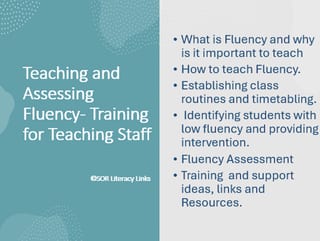 Teaching and Assessing Fluency- Training PowerPoint PDF for Teaching Staff - image 1 of 5