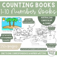 Number Books 1-10 - Counting and Writing Numbers - All Australian Print Fonts - thumbnail 4 of 4