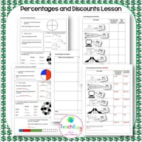 Percentages and Discounts Lesson Plan and Worksheets - thumbnail 2 of 4