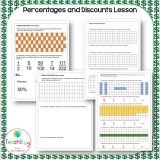 Percentages and Discounts Lesson Plan and Worksheets - image 4 of 4
