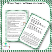 Percentages and Discounts Lesson Plan and Worksheets - thumbnail 3 of 4