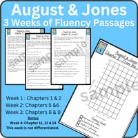 August & Jones Stage 3 Unit 5  Differentiated Fluency Worksheet Bundle - thumbnail 1 of 4
