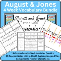 Stage 3: NESA Unit 5: August & Jones 4 Week Vocabulary Bundle