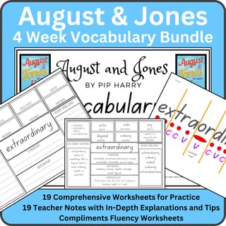 Stage 3: NESA Unit 5: August & Jones 4 Week Vocabulary Bundle - image 1 of 5