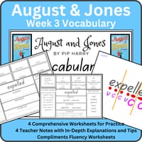 Stage 3: NESA Unit 5: August & Jones 4 Week Vocabulary Bundle - thumbnail 4 of 5