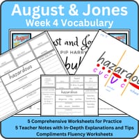 Stage 3: NESA Unit 5: August & Jones 4 Week Vocabulary Bundle - thumbnail 5 of 5