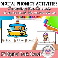 Science of Reading Interactive Phonics Blending and Decoding Common Long Vowels
