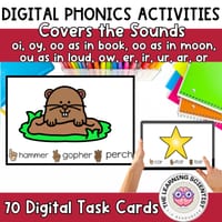 Science of Reading Phonics Blending & Decoding Diphthongs & R Controlled Vowels - thumbnail 1 of 4
