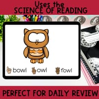 Science of Reading Phonics Blending & Decoding Diphthongs & R Controlled Vowels - thumbnail 2 of 4