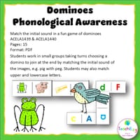 Phoneme Dominoes – Phonological Awareness Game - thumbnail 1 of 4