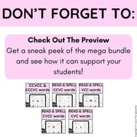 Science of Reading / Synthetic Phonics CVC, VCC, CCVC, CVCC, CCVCC, CCCVC - thumbnail 4 of 4