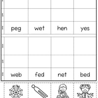 CVC Words - Cut, Read, Paste and Spell Worksheet Package - thumbnail 2 of 6