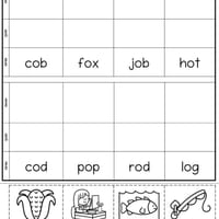 CVC Words - Cut, Read, Paste and Spell Worksheet Package - thumbnail 4 of 6