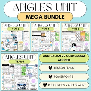 Years 3-6 Differentiated Angles Unit | Growing Bundle | Australian Curriculum Visual Vibe - image 1 of 8