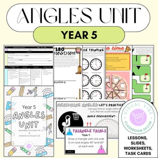 Years 3-6 Differentiated Angles Unit | Growing Bundle | Australian Curriculum Visual Vibe - image 4 of 8