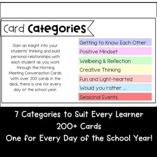 Morning Meeting & Circle Time Conversation Cards - Wellbeing & SEL Discussions - image 2 of 4