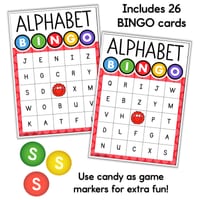 Alphabet BINGO Game Identifying Letters Find the Letter Upper & Lower Case Match - thumbnail 3 of 4