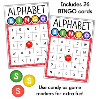 Alphabet BINGO Game Identifying Letters Find the Letter Upper & Lower Case Match - image 3 of 4