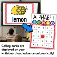 Alphabet BINGO Game Identifying Letters Find the Letter Upper & Lower Case Match - thumbnail 2 of 4