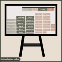 FREE Flip Calendar for Classroom | Neutral & Earthy Tones - thumbnail 3 of 4