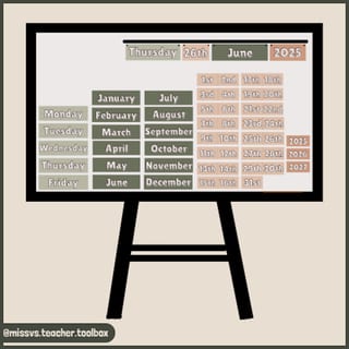 FREE Flip Calendar for Classroom | Neutral & Earthy Tones - image 3 of 4