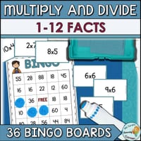 Multiplication and Division Fact Fluency Bingo Game - thumbnail 1 of 4