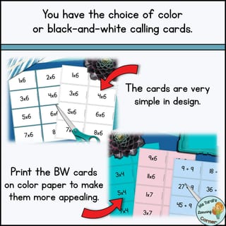 Multiplication and Division Fact Fluency Bingo Game - image 3 of 4