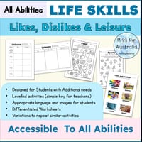 Likes, Dislikes & Leisure | Personal Skills | Life Skills | Education Support | Print & Go - thumbnail 2 of 4