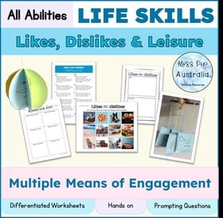Likes, Dislikes & Leisure | Personal Skills | Life Skills | Education Support | Print & Go - image 3 of 4