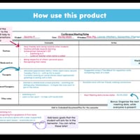 IEP Conference Planning Template - Parent Teacher Meeting Planner -30 variations - thumbnail 4 of 4