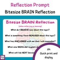 Reflection Prompt - BRAIN- after learning something - thumbnail 1 of 1