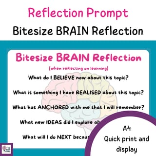 Reflection Prompt - BRAIN- after learning something - image 1 of 1