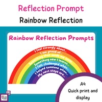 Rainbow Reflection Prompt Poster - thumbnail 1 of 1