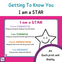 I am a STAR- start of year/getting to know you - thumbnail 1 of 1