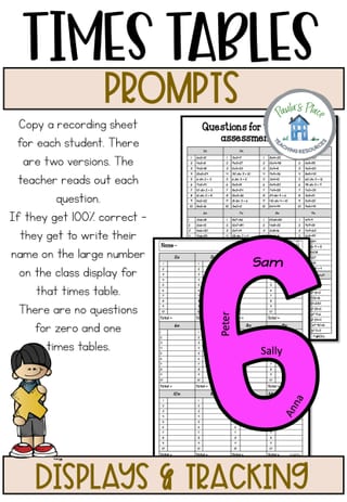 Times Tables Resource Pack - image 5 of 5
