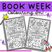 BOOK WEEK COLOURING IN - Book an Adventure!