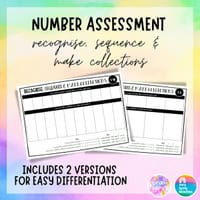 Number Assessment: Recognise, Sequence & Make Collections to 5 and 10 - thumbnail 1 of 1